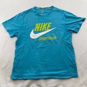 Nike Sportswear Blue Tshirt Mens Size XL standard fit